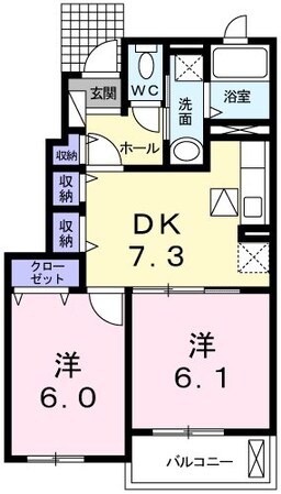 ニューシオンハイムの物件間取画像